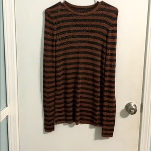 Black and orange sweater
